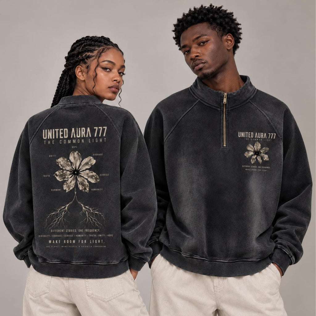 Unisex Make Room for Light Half-Zip Sweatshirt