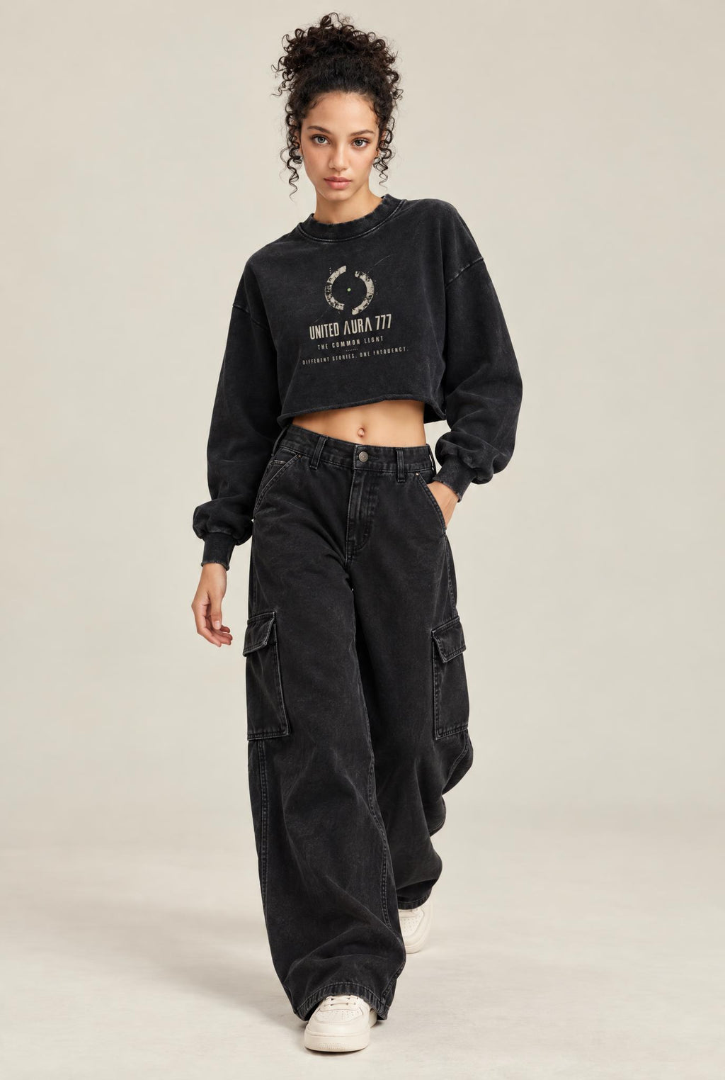 The Wind Carries Light Cropped Sweatshirt