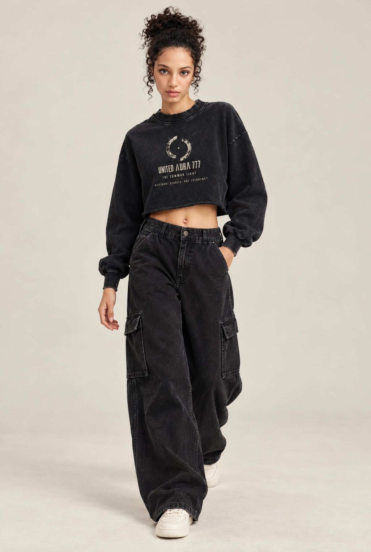 The Wind Carries Light Cropped Sweatshirt