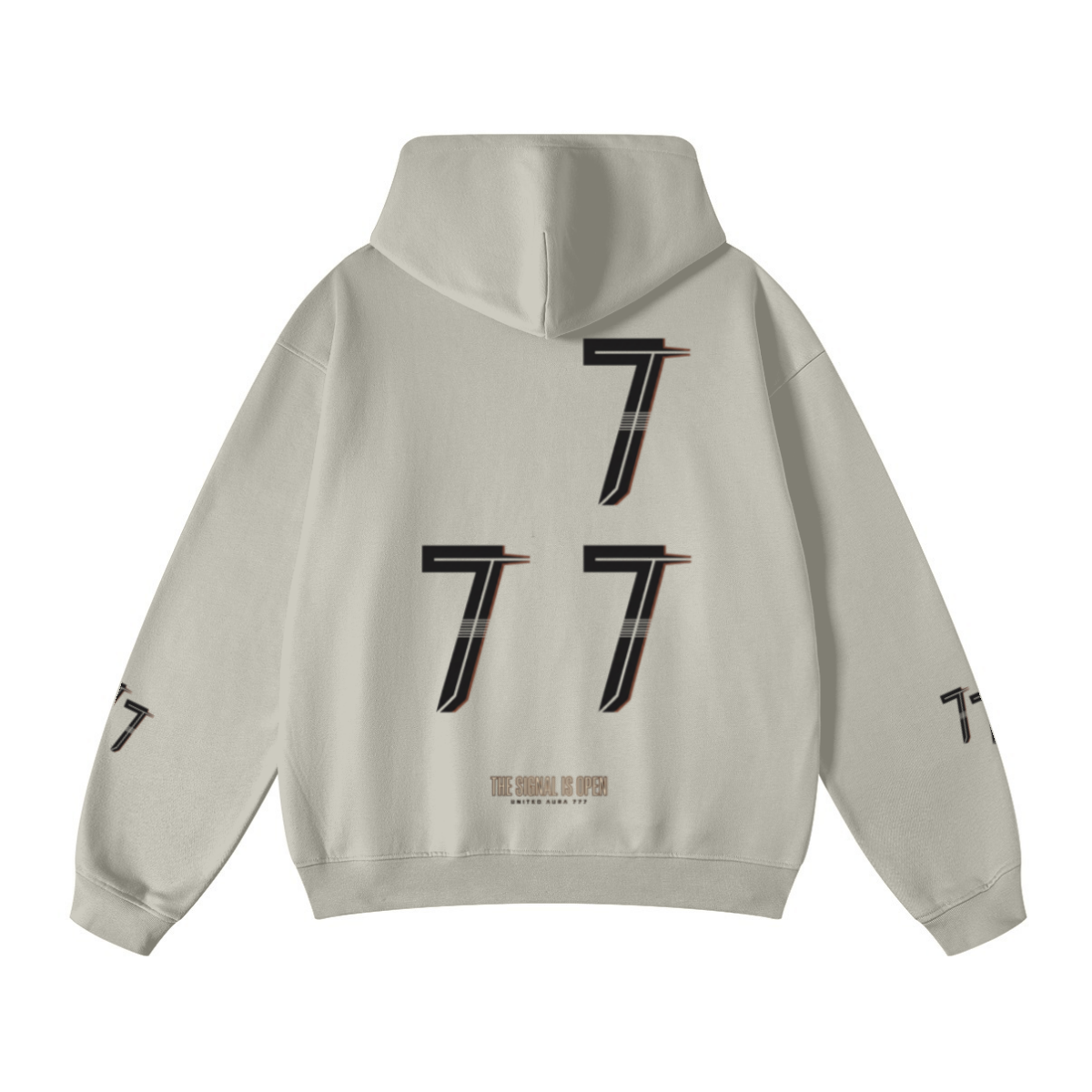 445GSM Unisex Fall&Winter Loopback Hoodie Sand