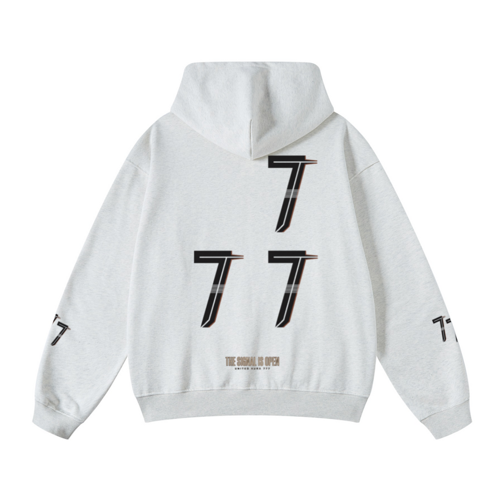 445GSM Unisex Fall&Winter Loopback Hoodie Oatmeal Heather