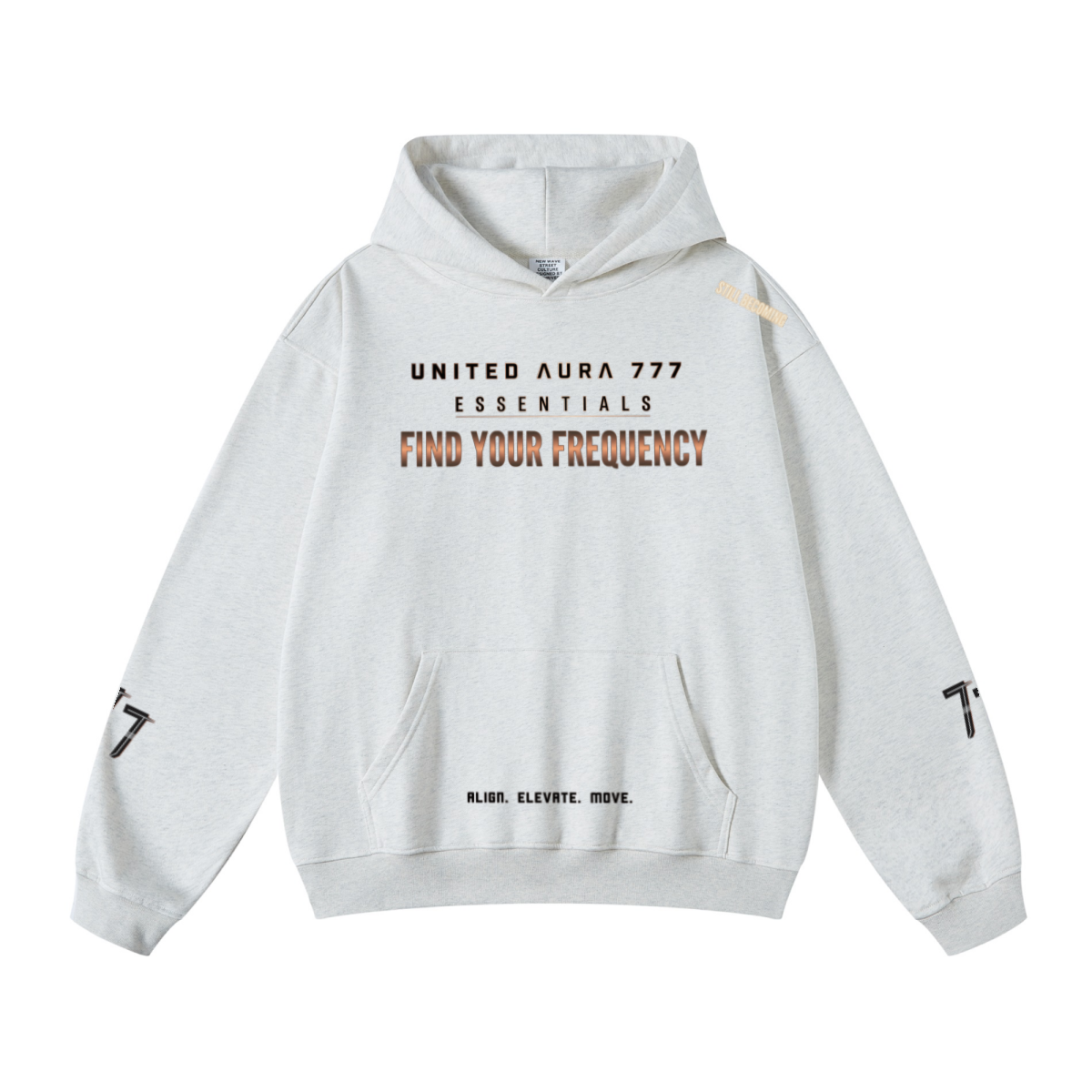 445GSM Unisex Fall&Winter Loopback Hoodie Oatmeal Heather