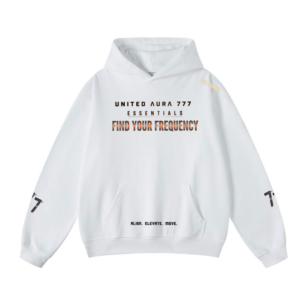 445GSM Unisex Fall&Winter Loopback Hoodie White