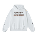 445GSM Unisex Fall&Winter Loopback Hoodie White
