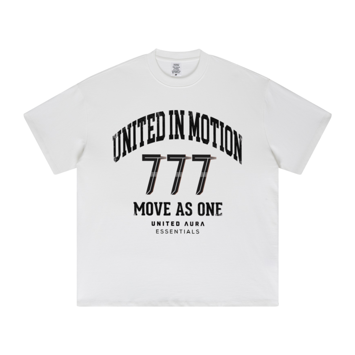 425GSM Women's Heavyweight Double-Yarn Drop-Shoulder T-Shirt Off White