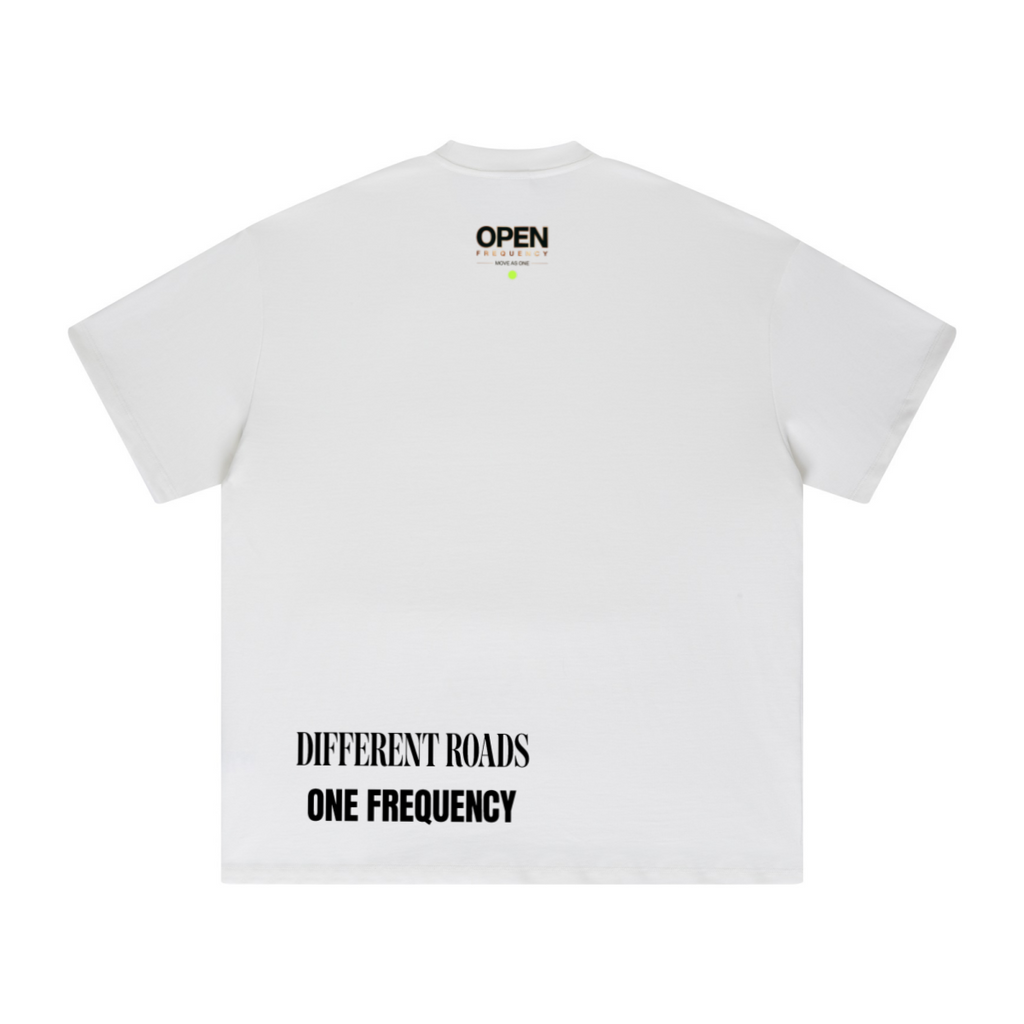425GSM Women's Heavyweight Double-Yarn Drop-Shoulder T-Shirt Off White