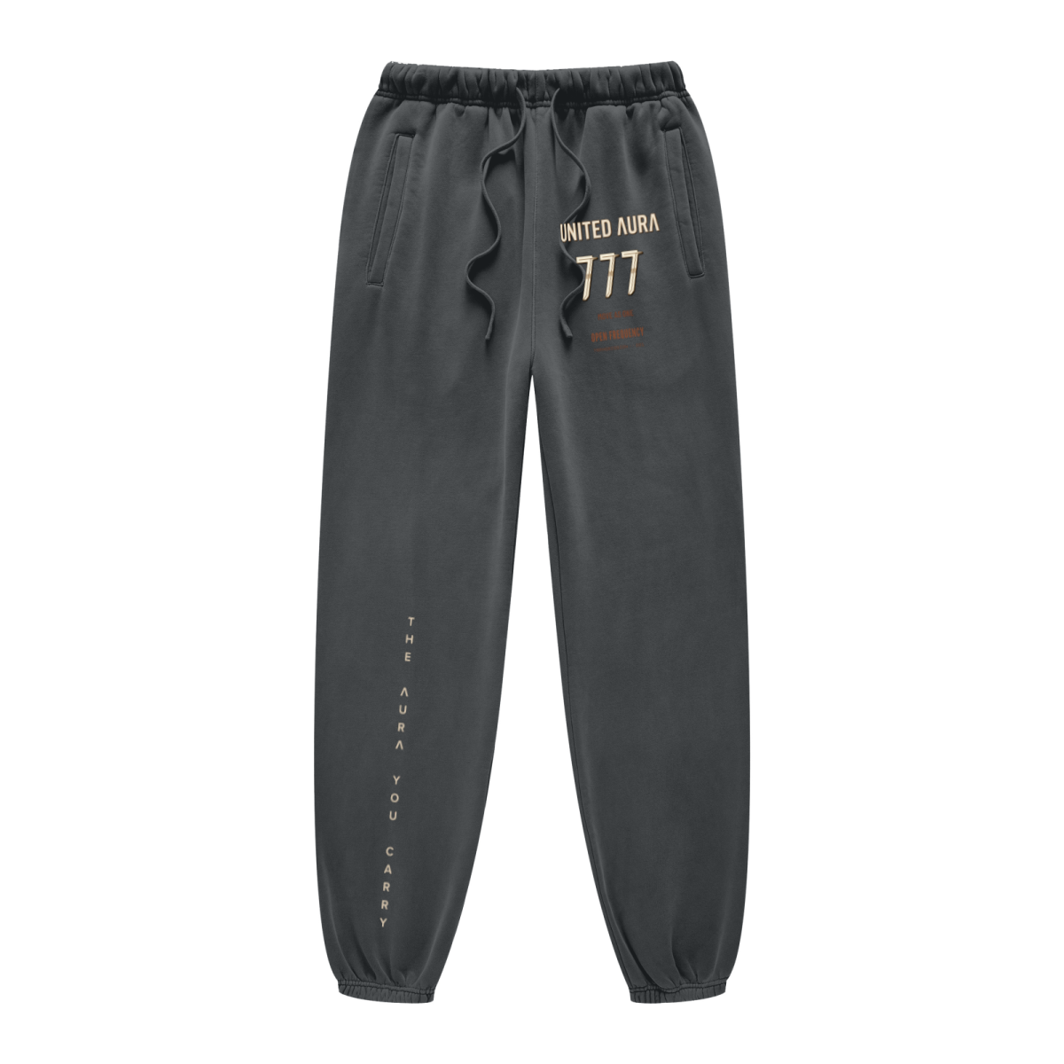 400GSM Unisex Heavyweight Pigment-Wash Pants Dark Grey