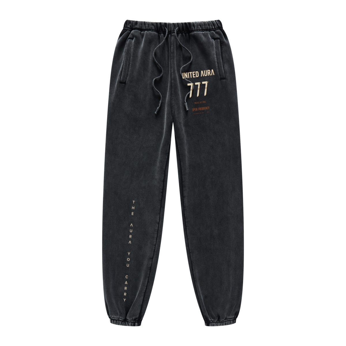 400GSM Unisex Heavyweight Pigment-Wash Pants Snow Wash Grey