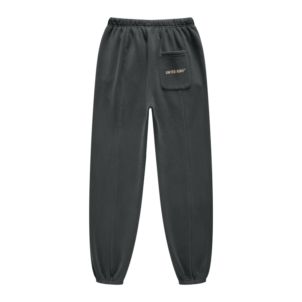 400GSM Unisex Heavyweight Pigment-Wash Pants Dark Grey