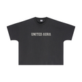 310GSM Unisex Vintage-Wash Batwing Sleeve T-shirt Dark gray