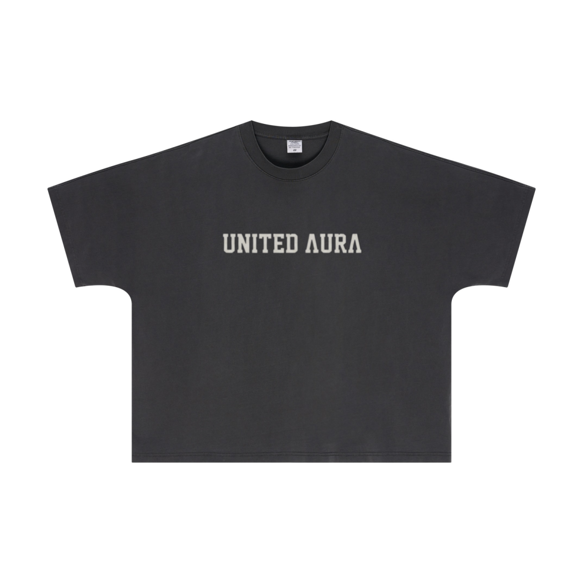 310GSM Unisex Vintage-Wash Batwing Sleeve T-shirt Dark gray