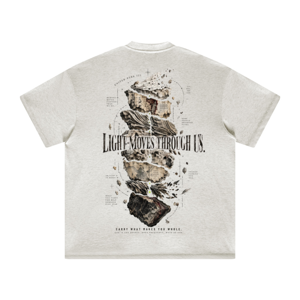 305GSM Unisex FOG Earth-Tone 20-Color Drop-Shoulder T-shirt Beige 