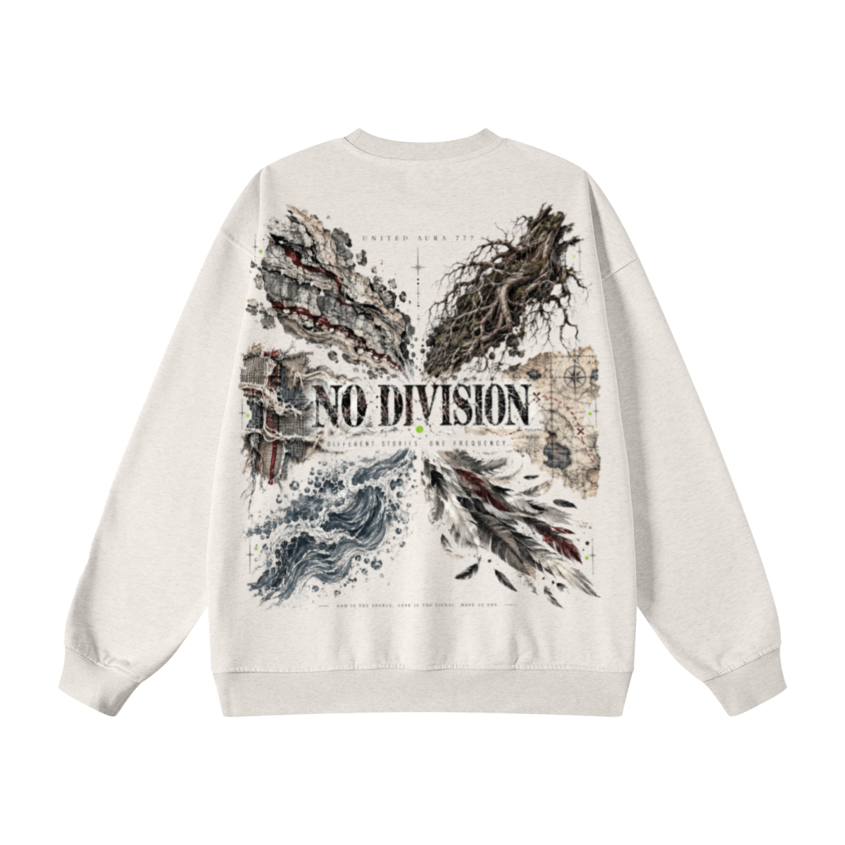440GSM Unisex French Terry Crew Neck Sweatshirt Oatmeal