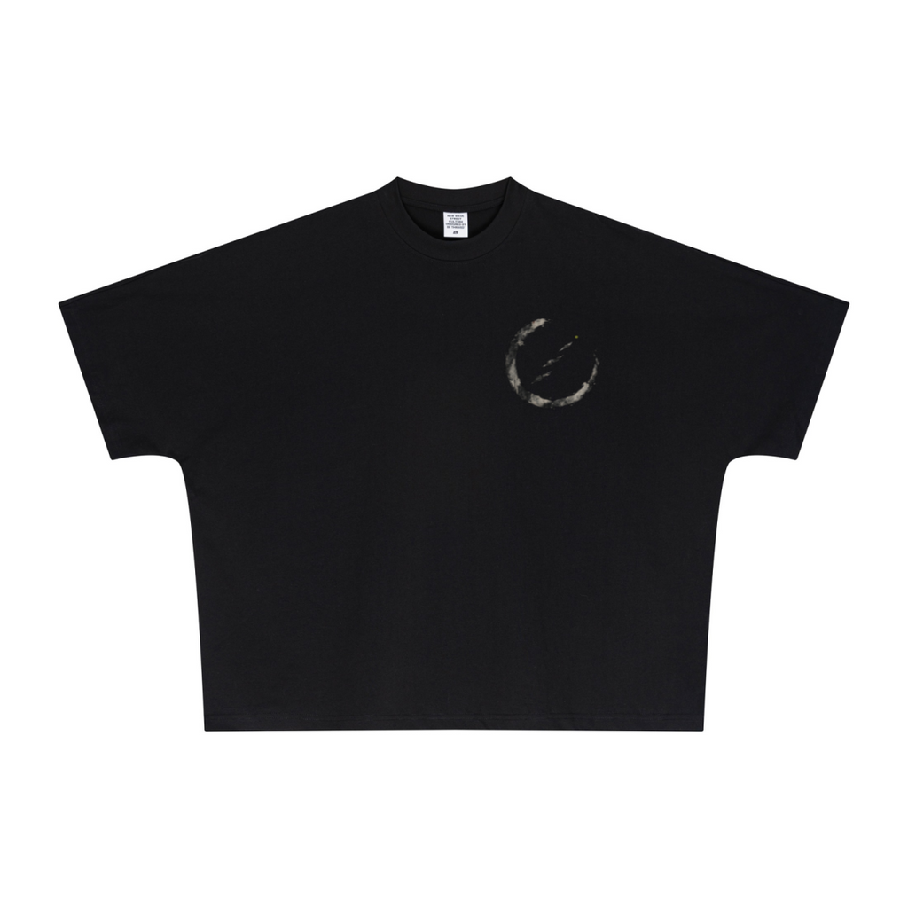 270GSM Unisex Batwing Sleeve T-shirt Black