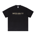 425GSM Women's Heavyweight Double-Yarn Drop-Shoulder T-Shirt Black