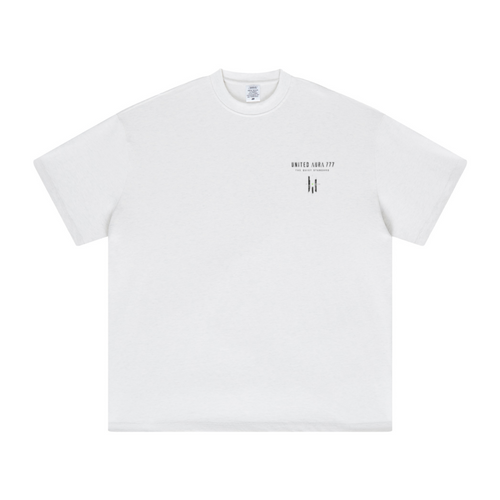305GSM Unisex FOG Earth-Tone 20-Color Drop-Shoulder T-shirt White