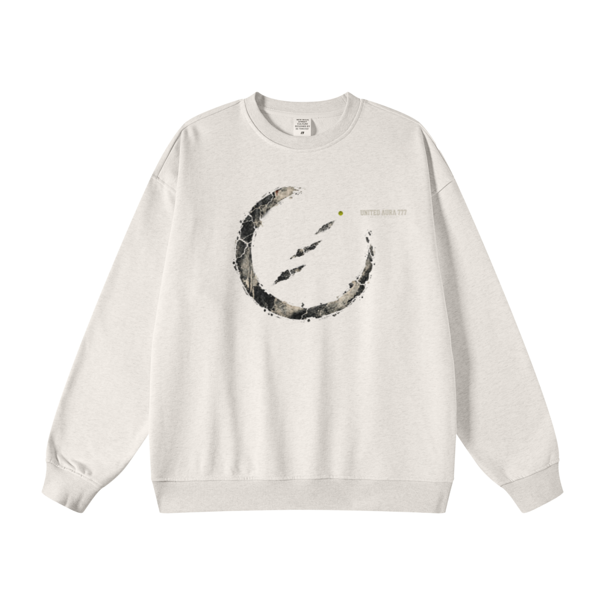 440GSM Unisex French Terry Crew Neck Sweatshirt Oatmeal
