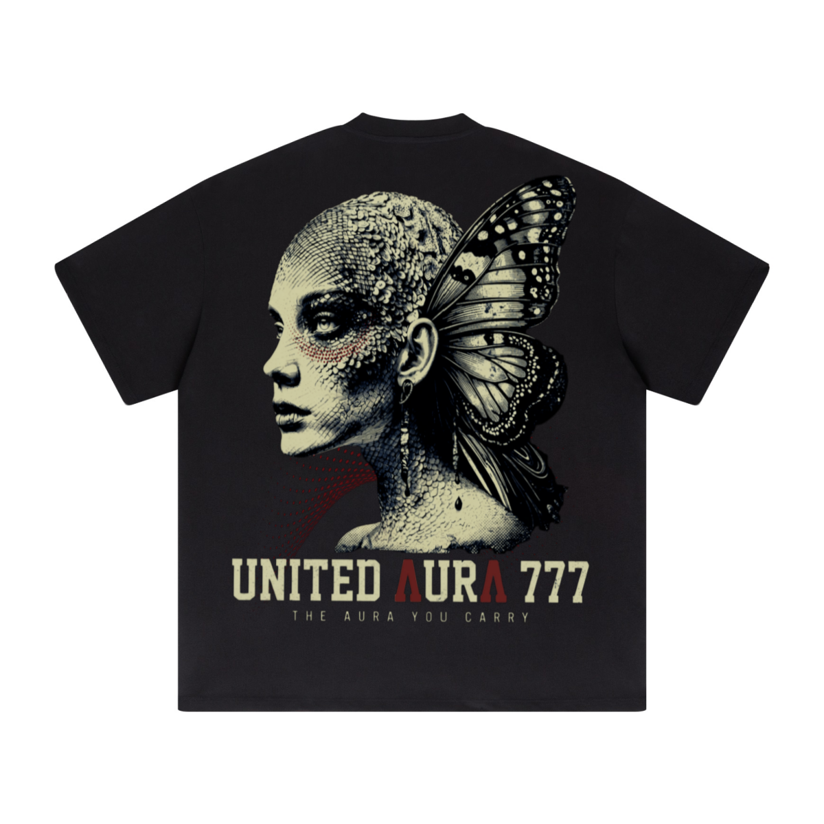 425GSM Women's Heavyweight Double-Yarn Drop-Shoulder T-Shirt Black