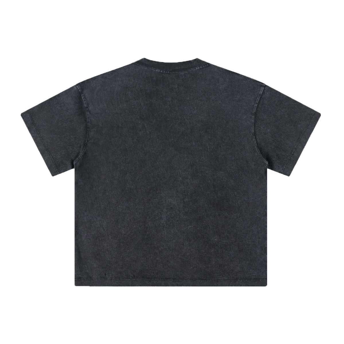 260GSM Unisex Heavyweight Re-Washed Distressed Crew Neck T-shirt Snowflake