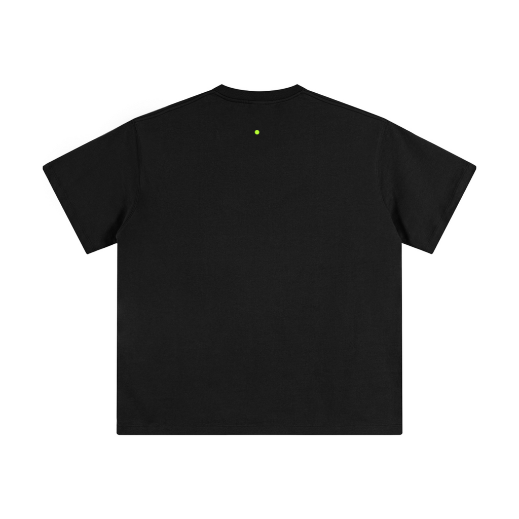 345GSM Unisex Solid-Color Heavyweight Crew Neck T-shirt Black