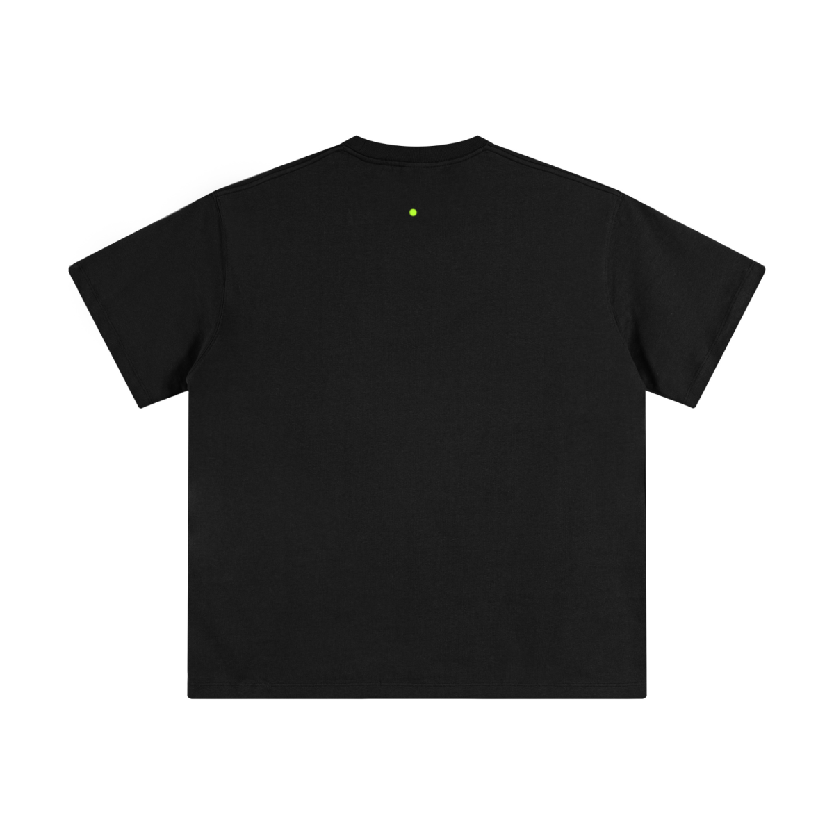 345GSM Unisex Solid-Color Heavyweight Crew Neck T-shirt Black