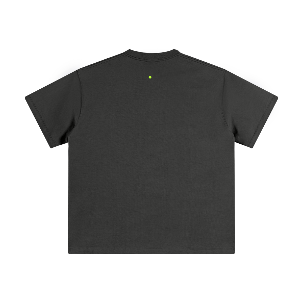 345GSM Unisex Solid-Color Heavyweight Crew Neck T-shirt Dark Grey
