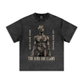 260GSM Women's Heavyweight Batik-Dyed Oversized T-Shirt Snow Wash