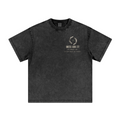 260GSM Women's Heavyweight Batik-Dyed Oversized T-Shirt Snow Wash