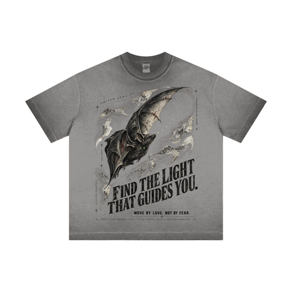 275GSM Unisex Raw-Edge Reverse-Wash Fried-Color T-shirt Washed Dark Grey