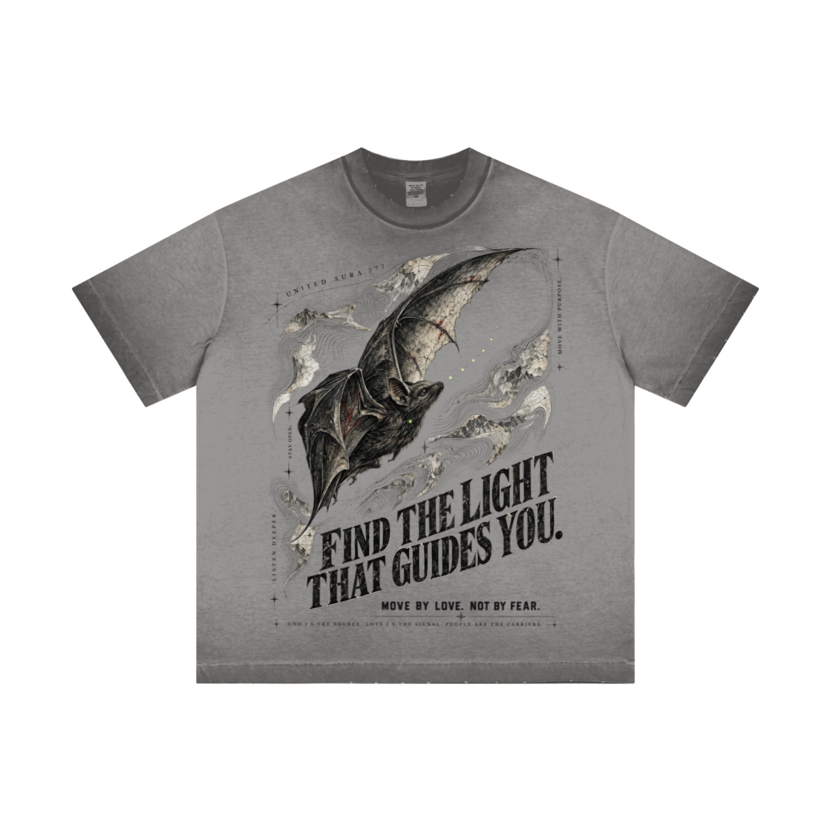 275GSM Unisex Raw-Edge Reverse-Wash Fried-Color T-shirt Washed Dark Grey